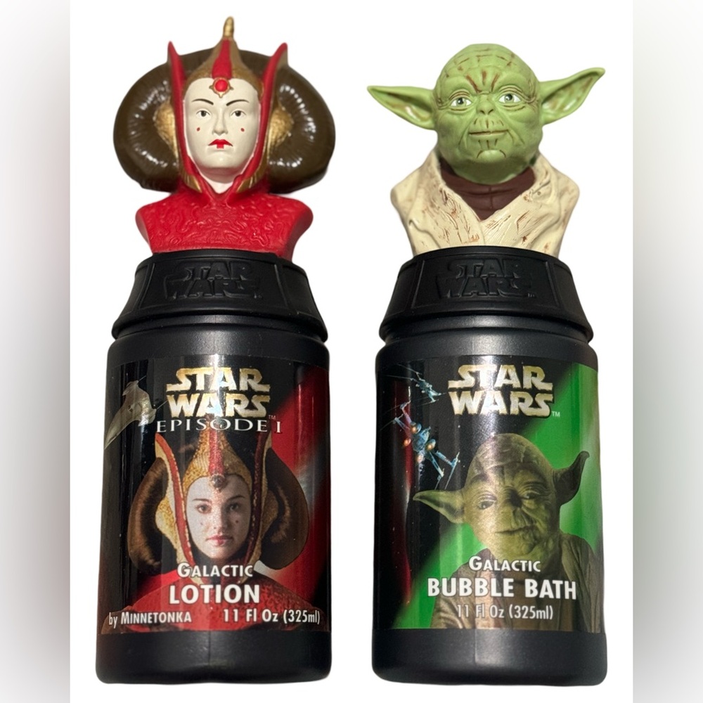 19991 Yoda Bubble Bath unused/ 1 Queen Amidala lotion unused bundle